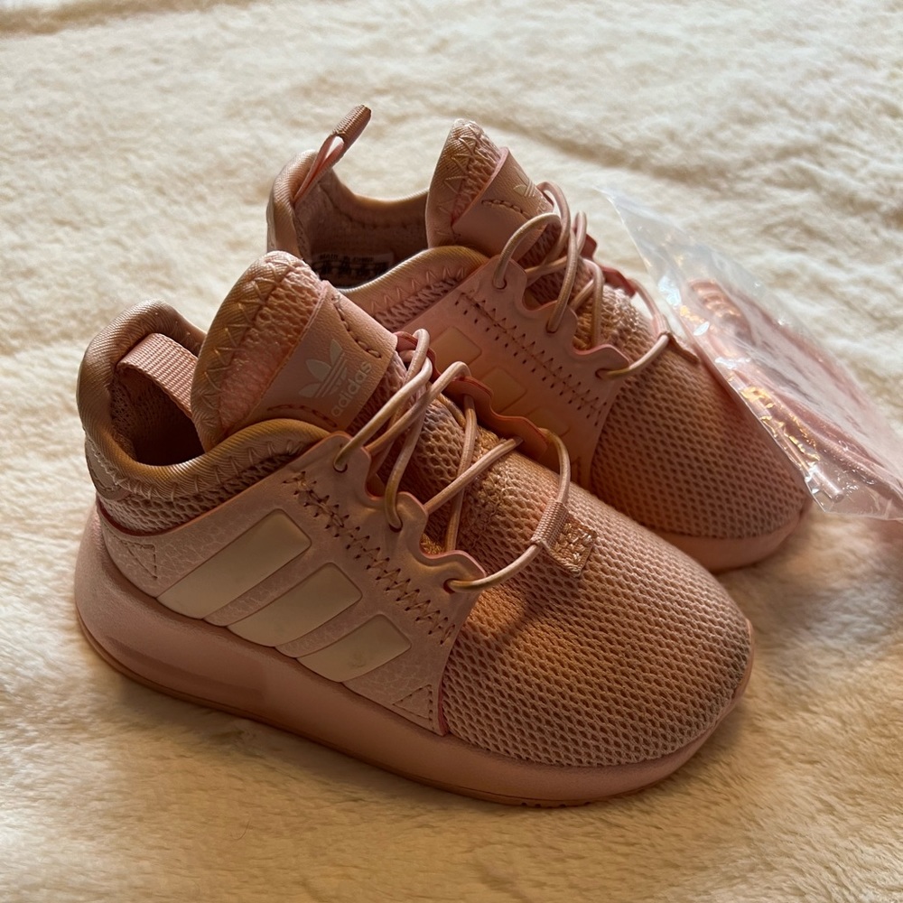 Baby Pink Adidas for Toddlers 🌸